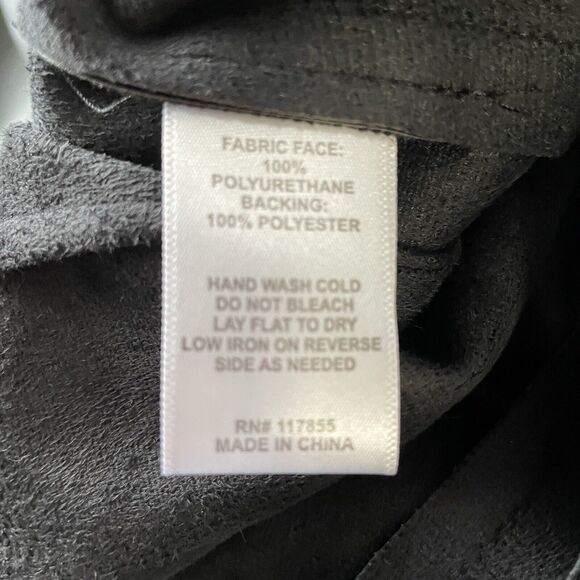 Rachel Zoe Faux Leather Pants Size Medium Black High Rise Straight Trouser NEW - Picture 9 of 10